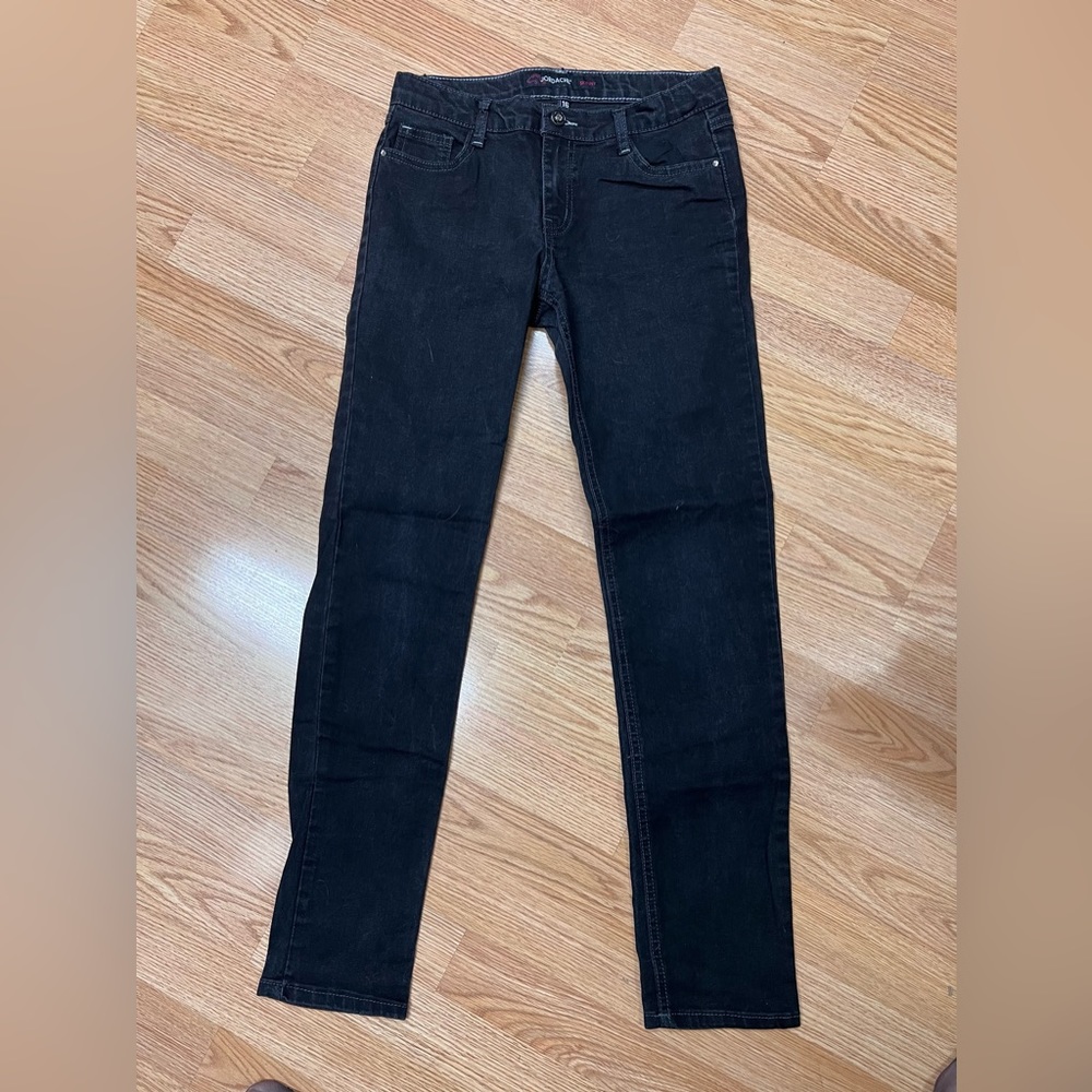 Jordache Skinny Jeans with bling bows on back